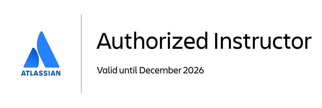 Atlassian Authorized Instructor badge — Rodney Nissen, valid until December 2026